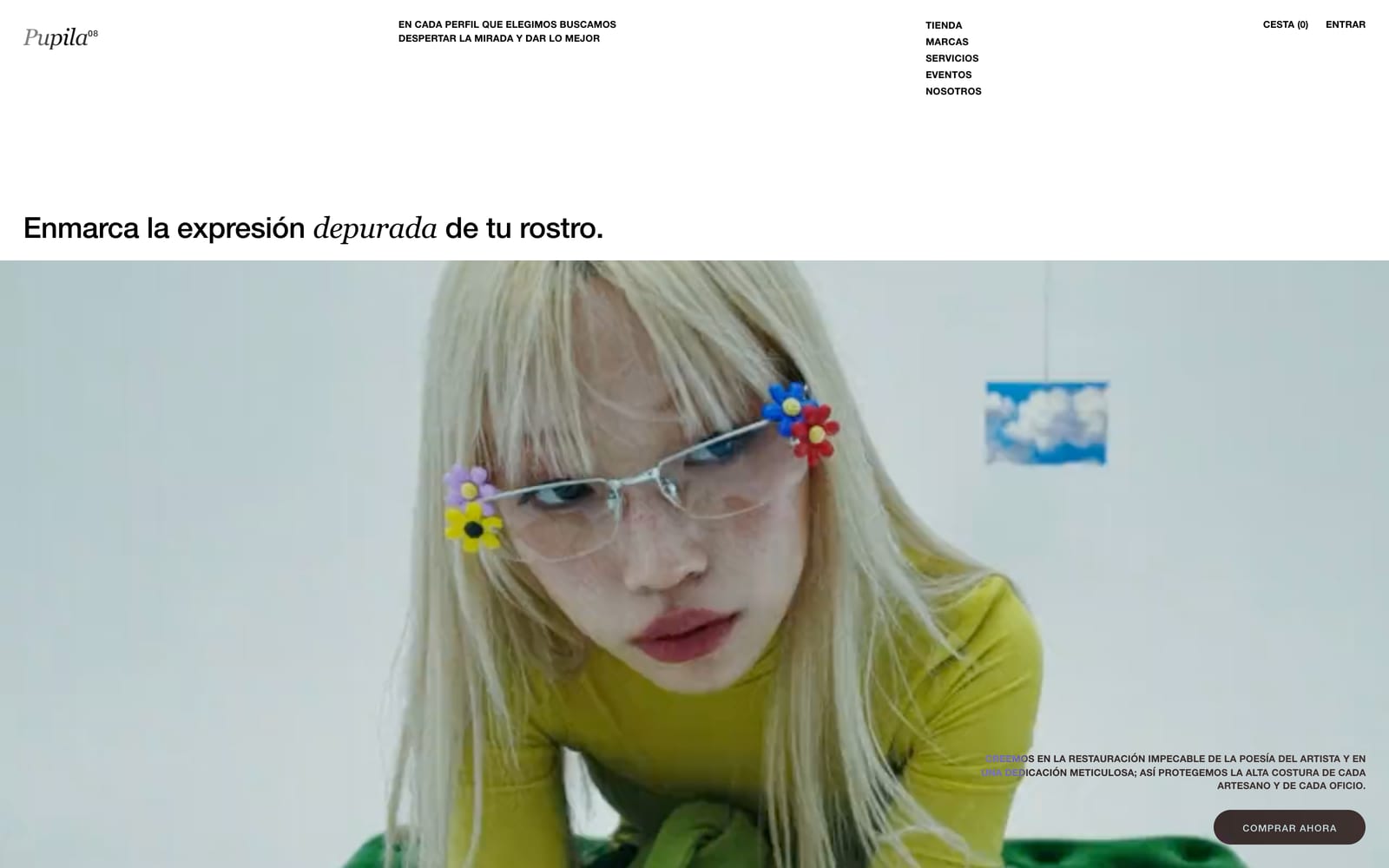 Tema Pupila de Logic2B para ópticas y gafas de autor